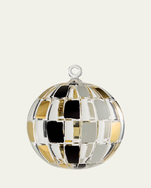 Check Ball Christmas Ornament